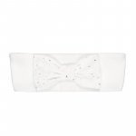 Bandeau blanc avec nœud_8665