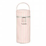 Feeding bottle holder in pink canvas_9100