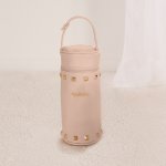 Feeding bottle holder pink with studs_3794