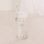 Feeding bottle holder white with studs
 (Colore: BIANCO - Taglia: UNICA)