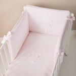 Fiocco Bed Duvet Set in Pink - 4 Pieces_537