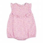 Floral romper with frill on the chest_12430