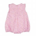 Floral romper with frill on the chest_12431