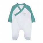 Front opening babygro with foot_12188