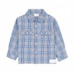 Veste/chemise écossaise bleue_8456