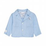 Veste en lin bleu_7653