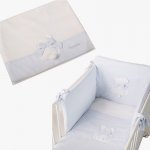 Gift Promo: Bed Duvet set 4 pcs + Bed sheets - Fiocco light blue_3455