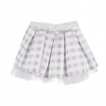 Gray checked skirt
 (06 MESI)