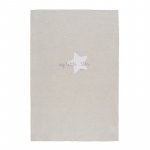 Grey jersey bed blanket "My little star"
 (UNICA)