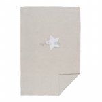 Grey jersey bed blanket "My little star"_9137