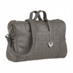 Gray Quilted Walking Bag_9218