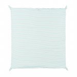 Green Striped Blanket with Writing_5181