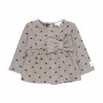 Grey 2 Pieces Babygrow with Bow_2868