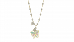 Hang White Butterfly of Colors in 925 Silver_12653