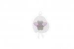 Heart Shaped Cradle Medallion - Pink
 (Colore: ARGENTO - Taglia: UNICA)