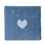 Light Blue Blanket with Writing_1146