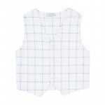 Light Blue Check Vest_4561