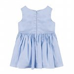 Light Blue Dress with Bow at the Waist_4826