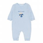 Light-blue Knitted Babygro with Teddy_4295