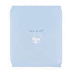 Light-blue Knitted Blanket with Teddy_4318
