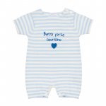 Light-blue Knitted Romper with Stripes_4336