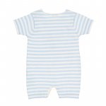 Light-blue Knitted Romper with Stripes_4337