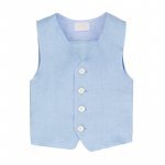 Light blue linen waistcoat_7674