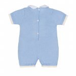 Light blue romper with wire bear_7507