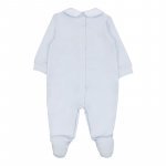 Lightblue babygrow with collar_8705