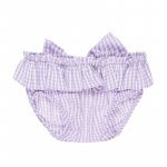 Lilac Checked Swim Slip_4734