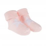 Ensemble de 3 Paires de Chaussettes Blanches, Grises et Roses avec Étoile_5821