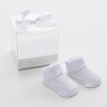 Chaussettes bébé blanches unies_9080