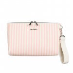 Rosa Leinwand Clutch
 (EINZIGARTIG)