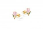 Boucles d'oreilles Roses en Argent_9304