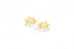 Boucles d'oreilles Marguerites Jaune Argent_9314