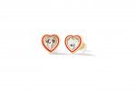 Glitzernde Herz-Ohrringe
 (Farbe: Silber - Größe: EINZIGARTIG)