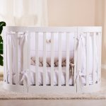 Kit zur Umwandlung eines ovalen Wiegenbetts in ein ovales Babybett
 (Farbe: WEISS - Größe: EINZIGARTIG)