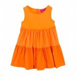 Orange Dress with 3 Flounces_4641
