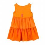 Orange Dress with 3 Flounces_4642
