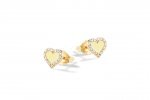 Orecchini Cuori Gialli Argento_9292