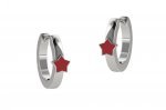 Circle Earring with Star
 (Colore: ARGENTO - Taglia: UNICA)