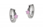 Circle Earring with Star
 (Colore: ARGENTO - Taglia: UNICA)