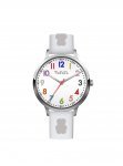 Orologio bambino bianco silver_2727