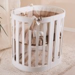 Oval cradle with conversion kit into a cot and armchairs
 (Colore: BIANCO - Taglia: UNICA)