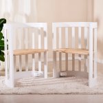 Oval cradle with conversion kit into a cot and armchairs_9399