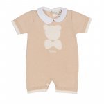 Pagliaccetto beige con orso in filo_7502