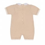Barboteuse beige avec ours en fil_7503