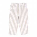 Pantalone a righe beige_8521