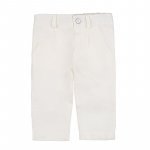 Pantaloni in lino panna_7656