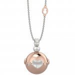 Pendant with boule rose gold color
 (Colore: ARGENTO - Taglia: UNICA)